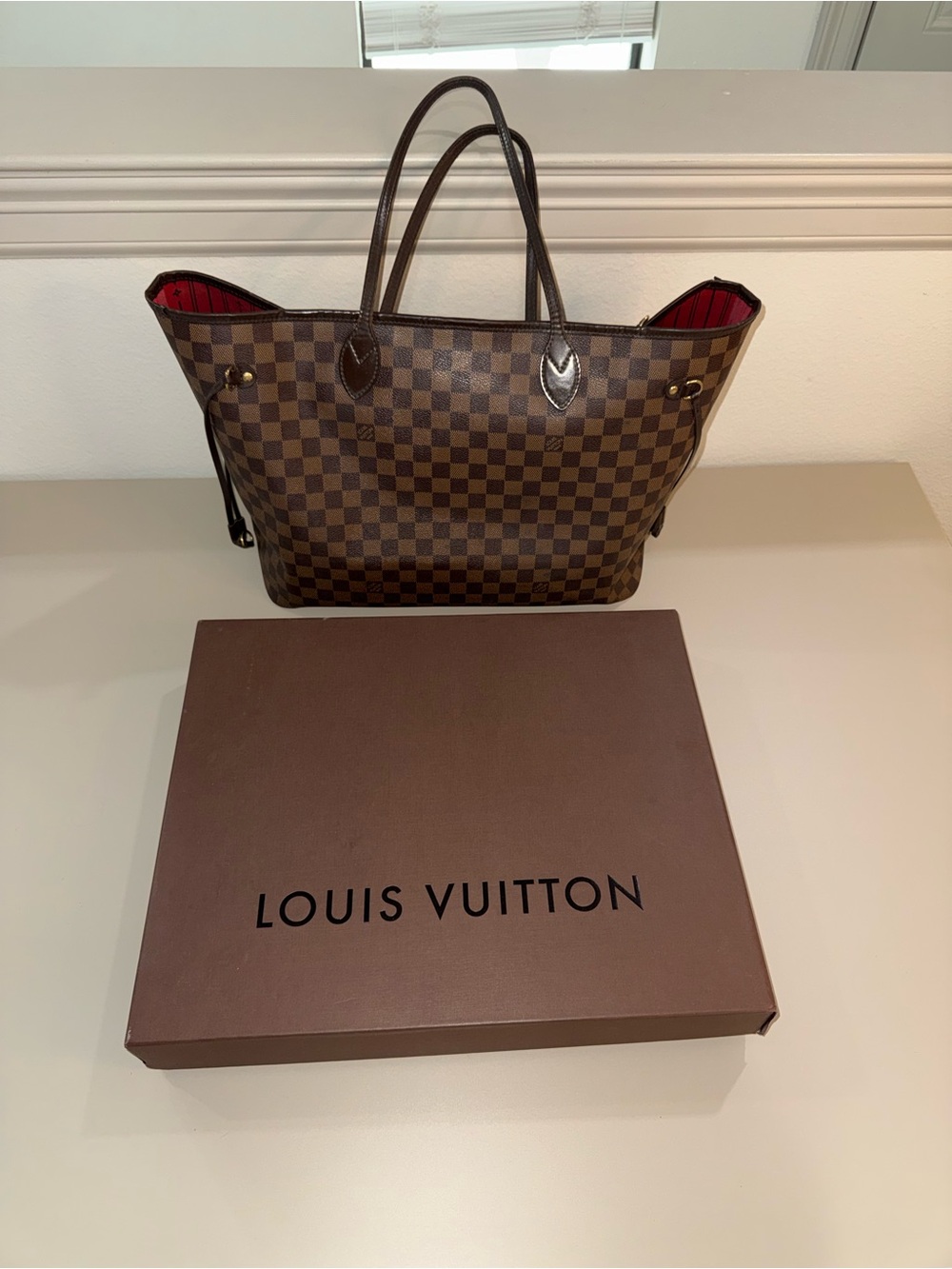 Vintage Louis Vuitton GM Neverfull Damier Tote Bag N51106